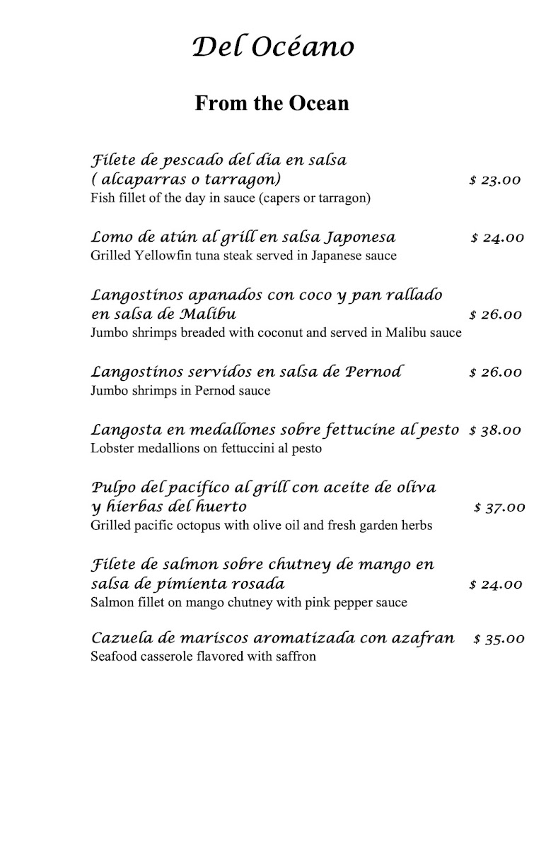 Menu Chef Pascal Restaurant-5